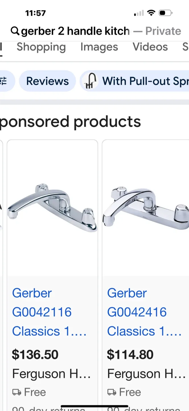 Classics Two Handle Kitchen Faucet - New thumbnail