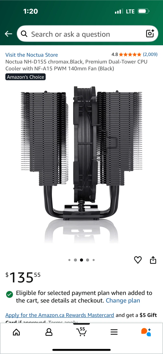 Noctua NH-D15S chromax.Black CPU Cooler - photo 3