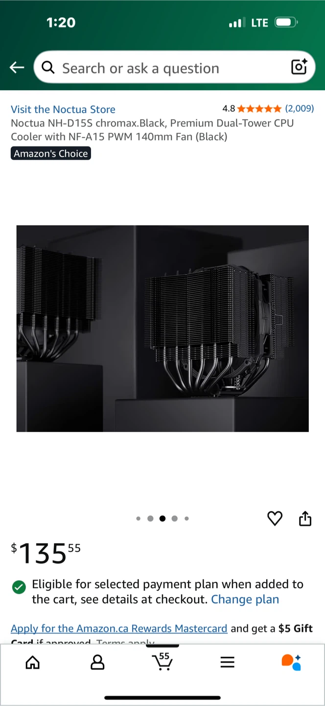Noctua NH-D15S chromax.Black CPU Cooler - photo 4