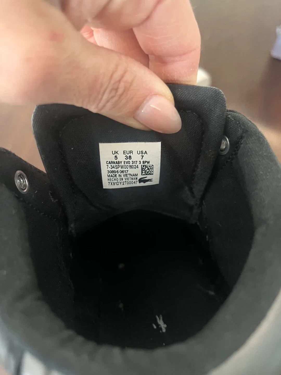 Lacoste Carnaby Evo High-Top Sneakers - US 5 image indicator(3)