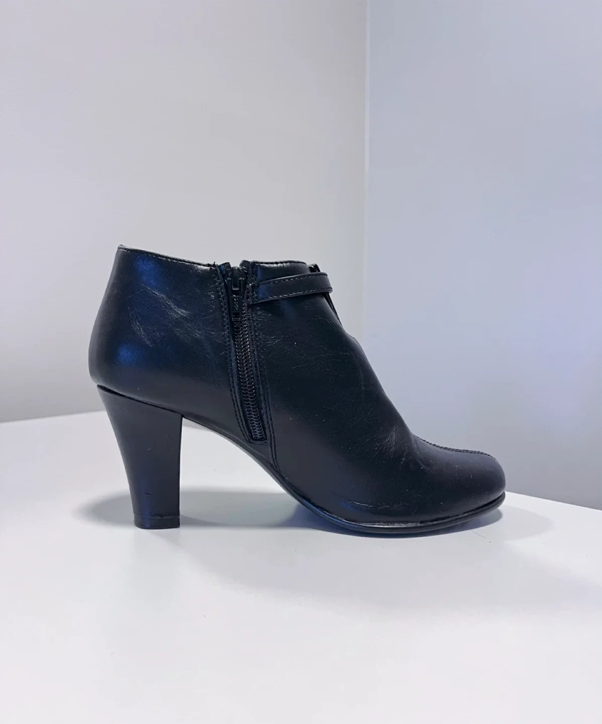Women’s Black Ankle Boots-Size 6.5 image indicator(2)