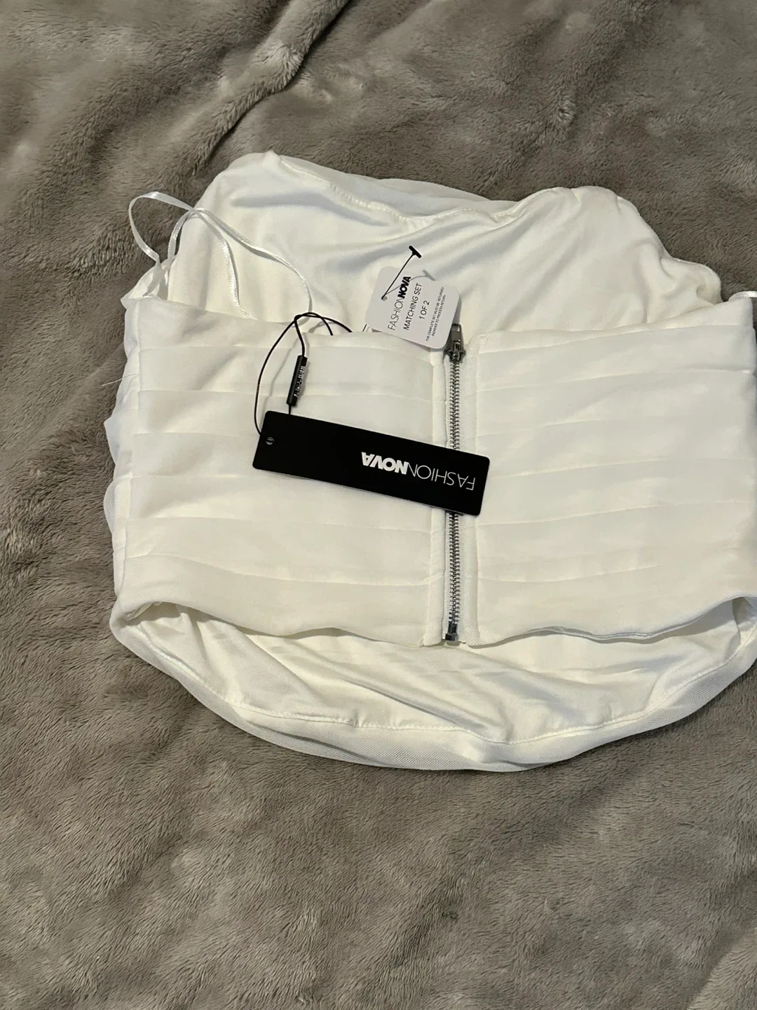 Bombshell Ruched Mini Skirt Set image indicator(5)