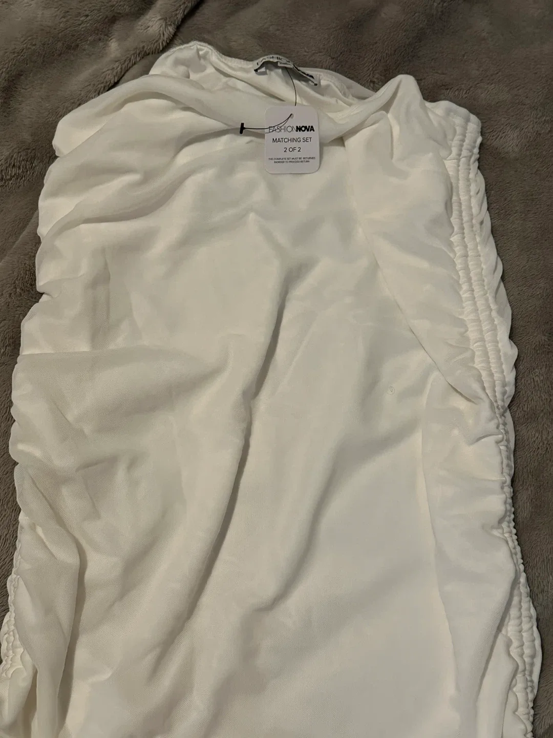 Bombshell Ruched Mini Skirt Set image indicator(7)