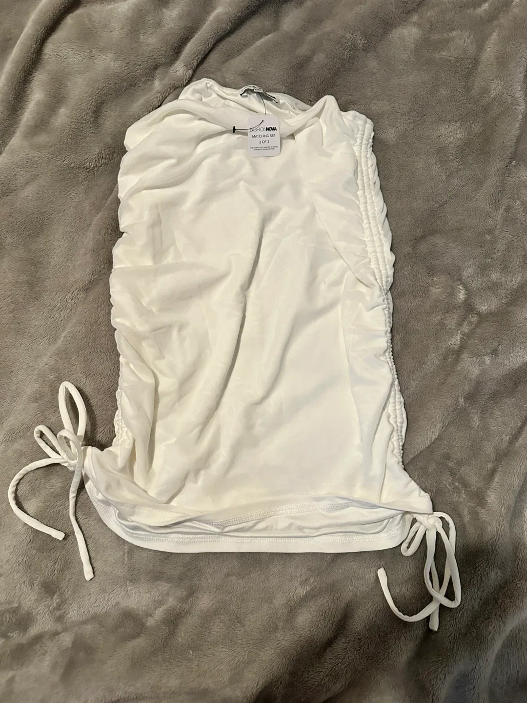 Bombshell Ruched Mini Skirt Set image indicator(8)