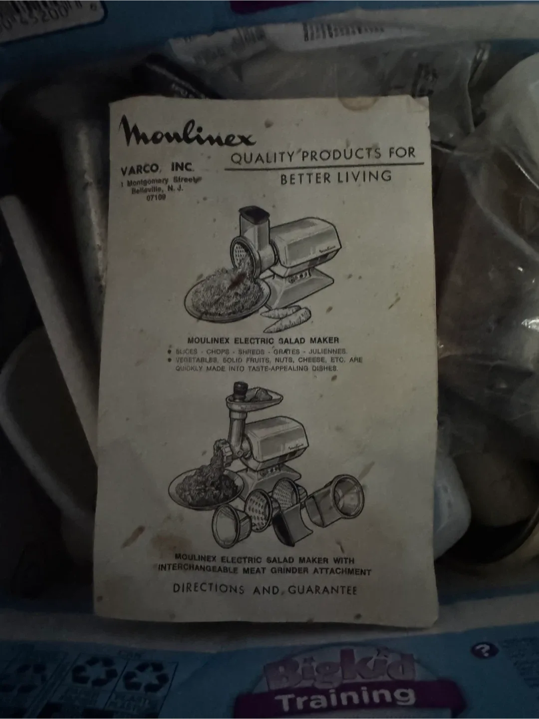 Moulinex Electric Salad Maker with Meat Grinder