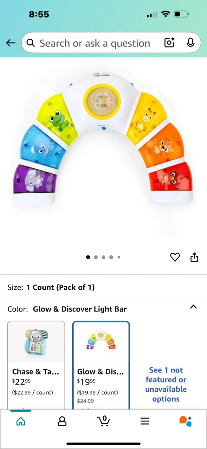 Baby Einstein Glow & Discover Light Bar image indicator(2)