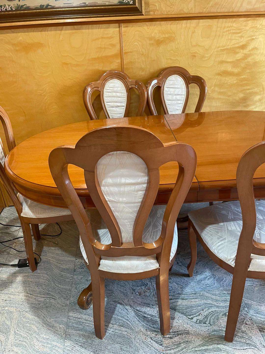 Dining Italian set of table and 6 chairs with extention - photo 2