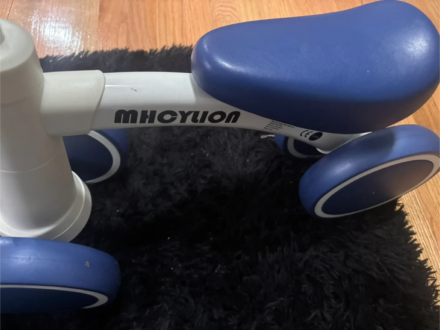 MHCYLOON Kids Balance Bike - Blue/White image indicator(4)