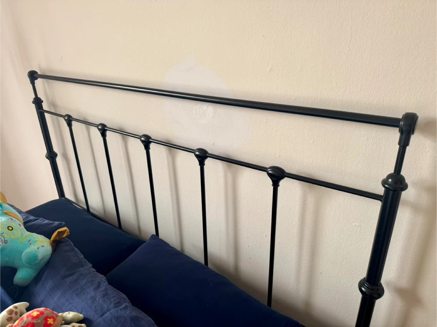 Queen Black Metal Bed Frame & Queen Box Spring image indicator(3)