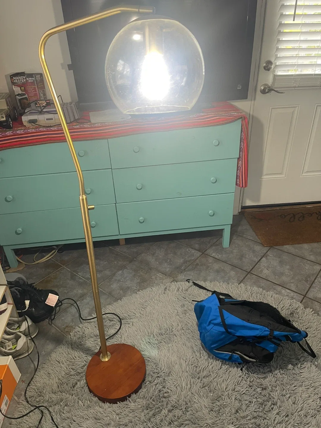 Gold Globe Floor Lamp image indicator(2)