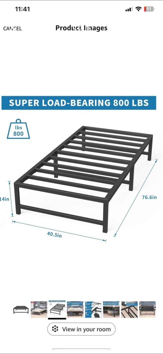 Mr. Ironstone Bed Frame - Heavy Duty Steel - photo 4