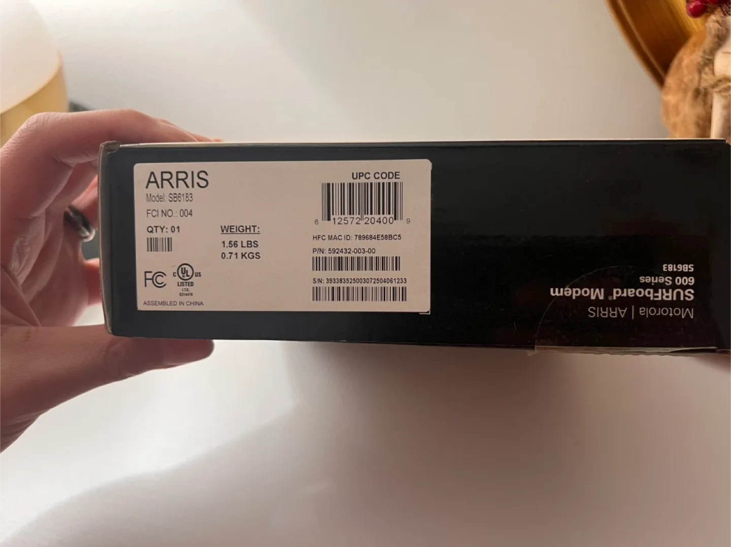 Motorola ARRIS SURFboard SB6183 Modem image indicator(9)