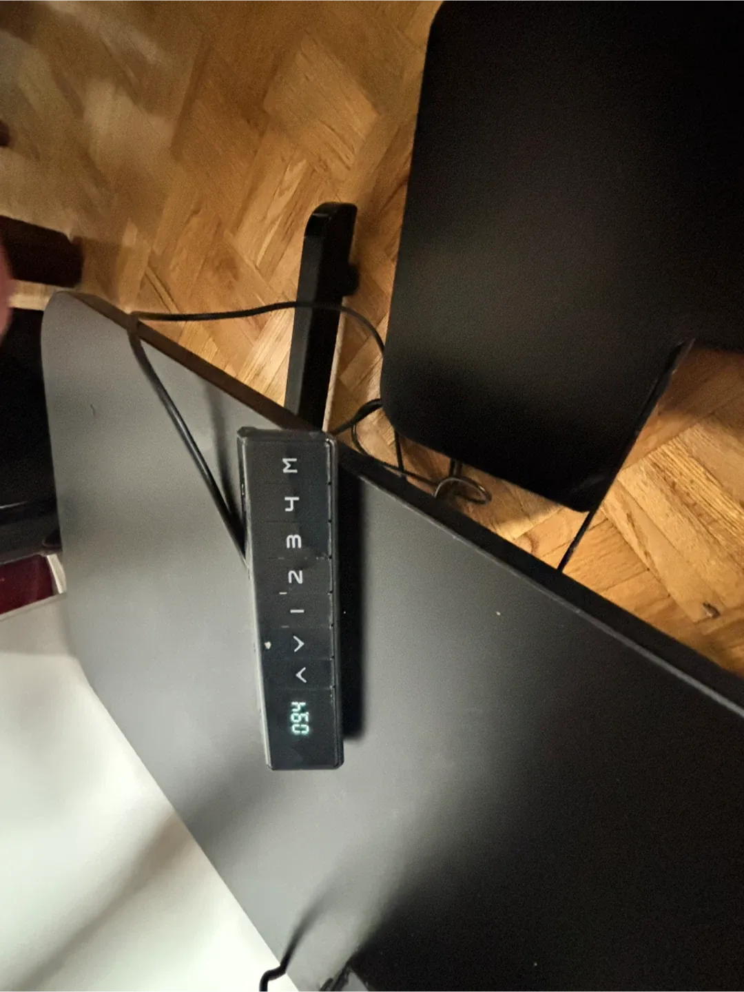 Black Adjustable Height Standing Desk image indicator(4)