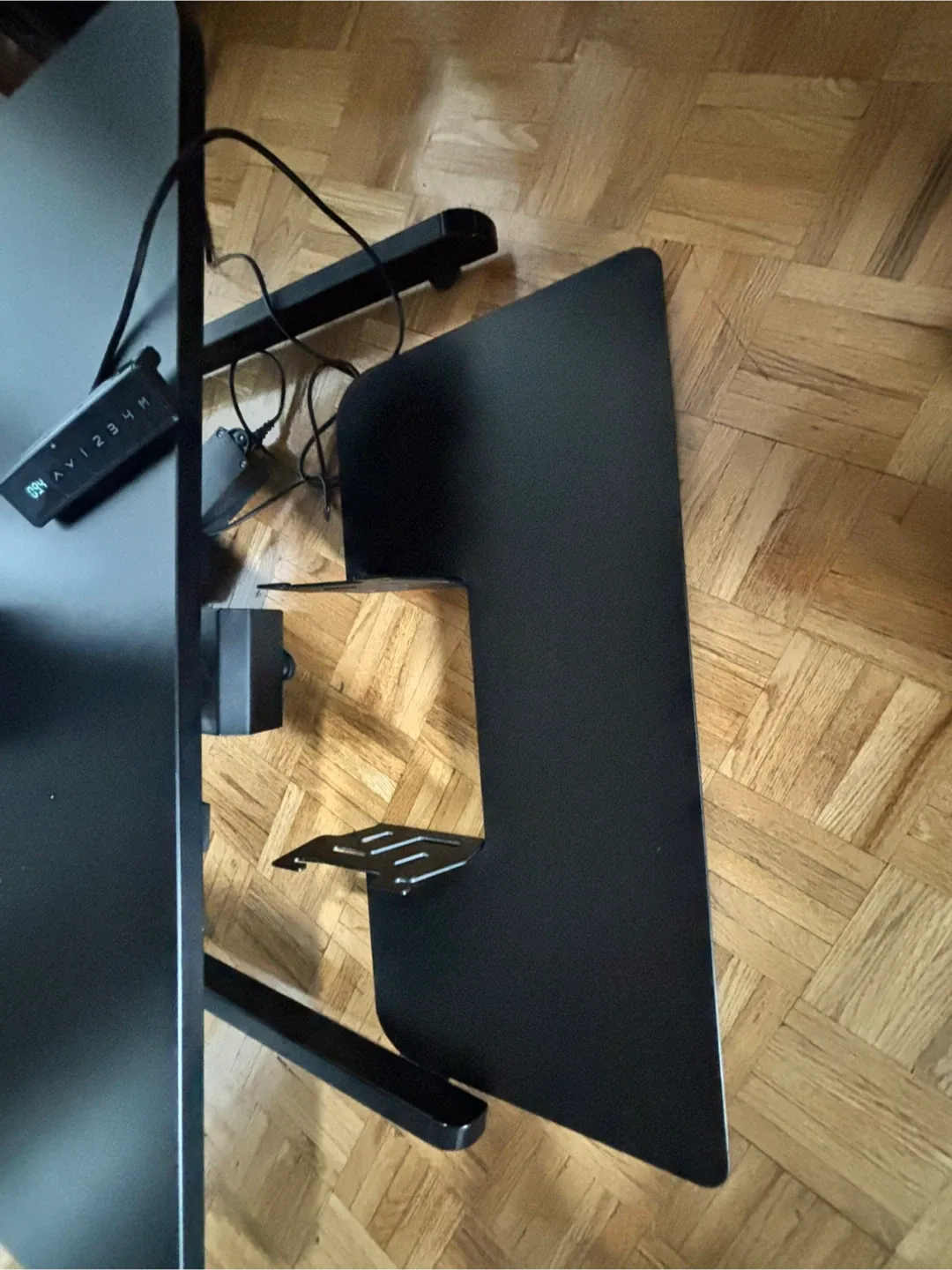 Black Adjustable Height Standing Desk image indicator(3)