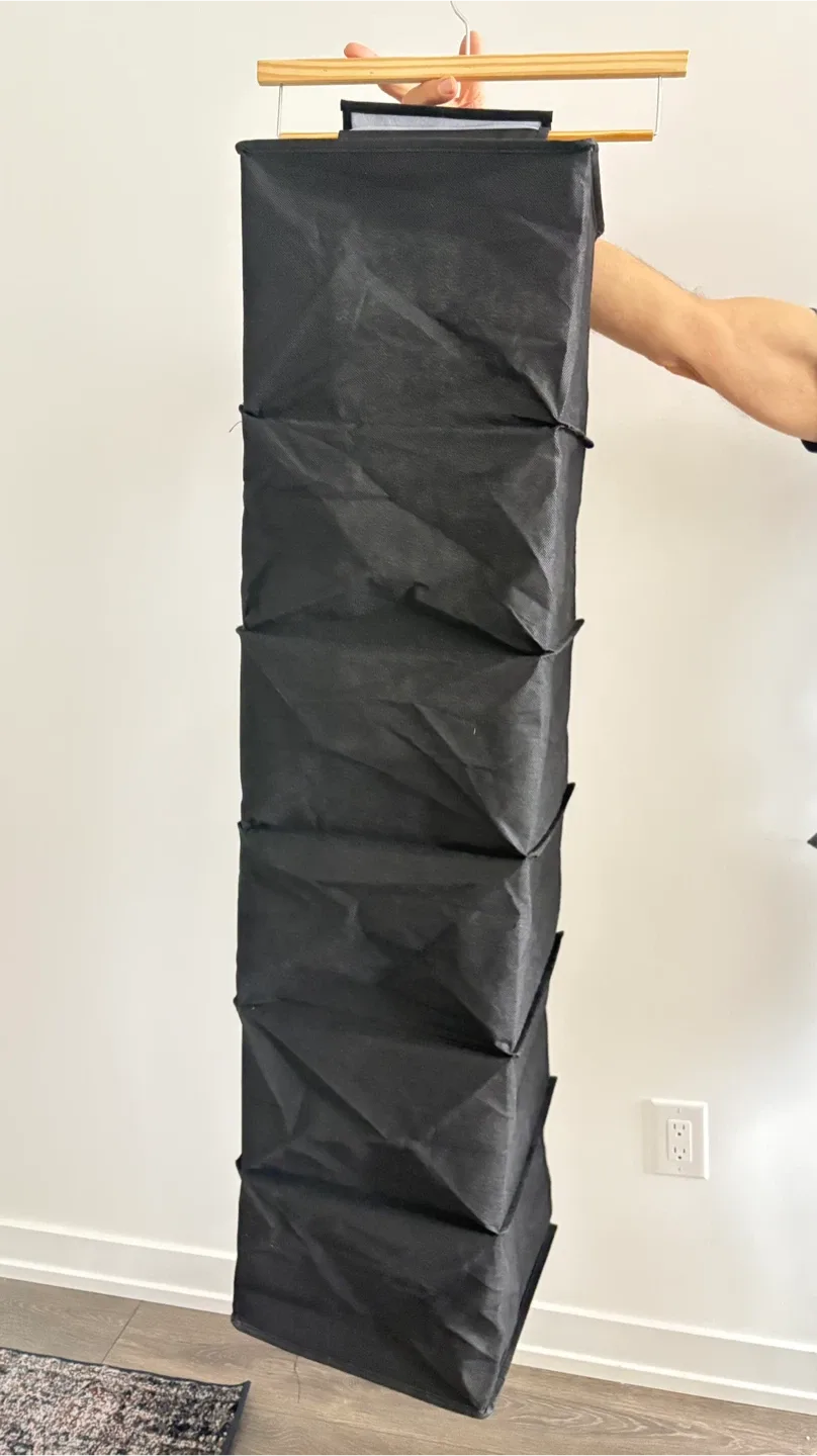 Black Hanging Closet Organizer image indicator(3)