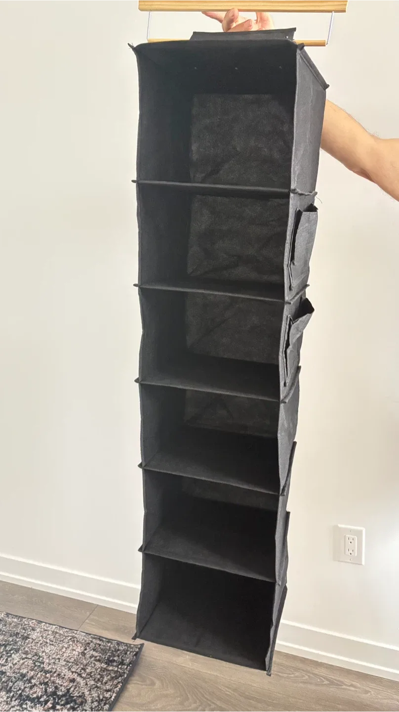 Black Hanging Closet Organizer image indicator(2)