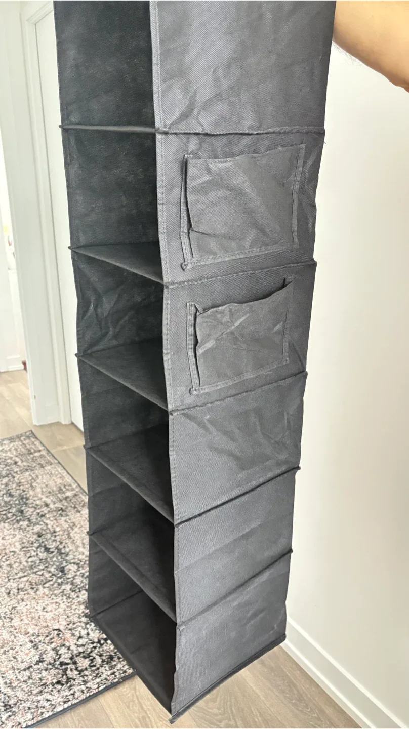 Black Hanging Closet Organizer image indicator(4)