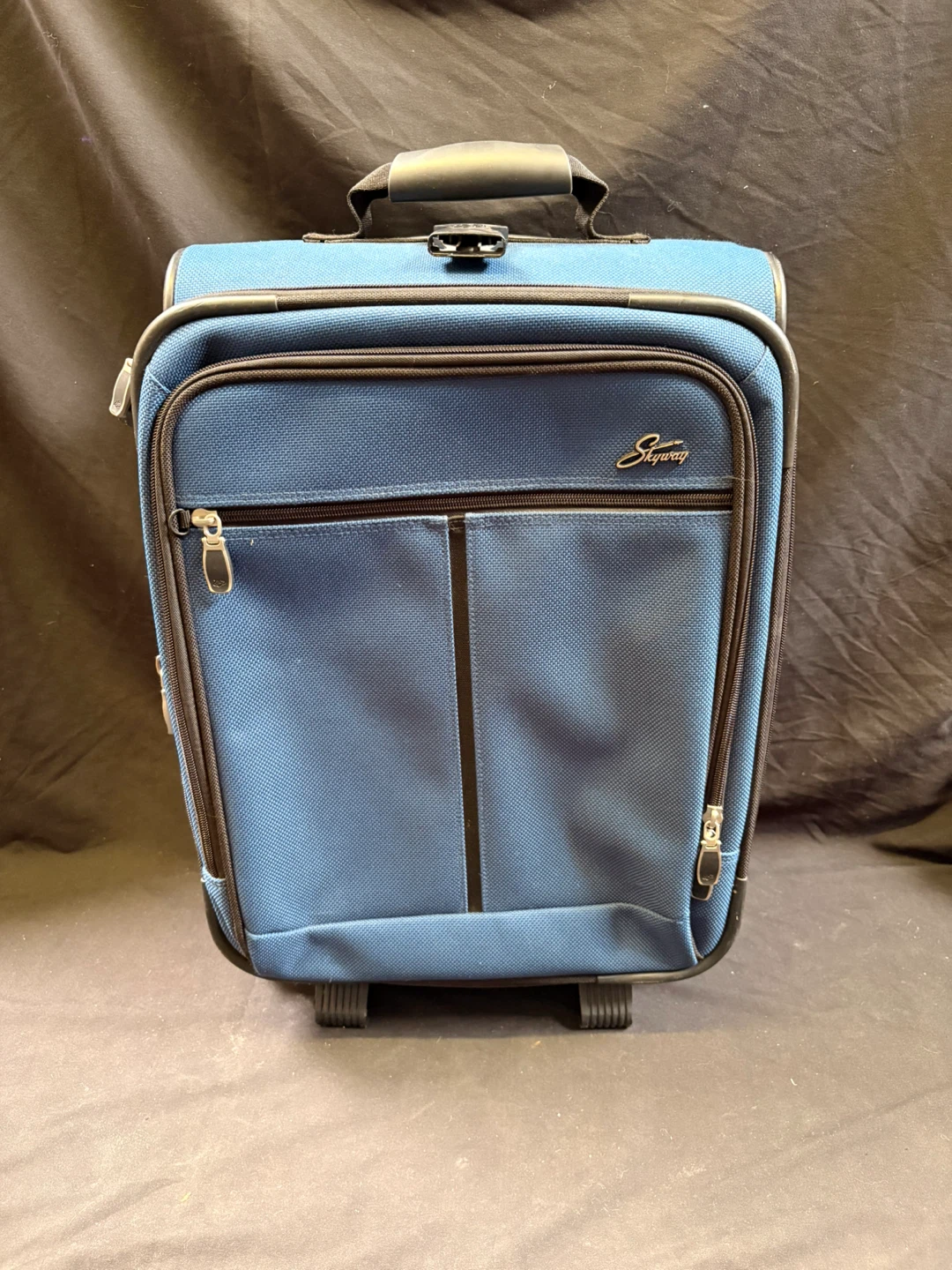 Skyway Rolling Carry-On Luggage - Blue