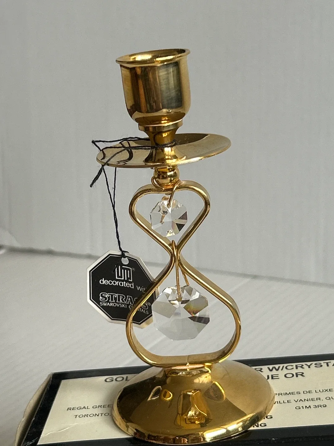 2 - Vintage Crystal Temptations Strass Swarovski Candle Holder image indicator(2)