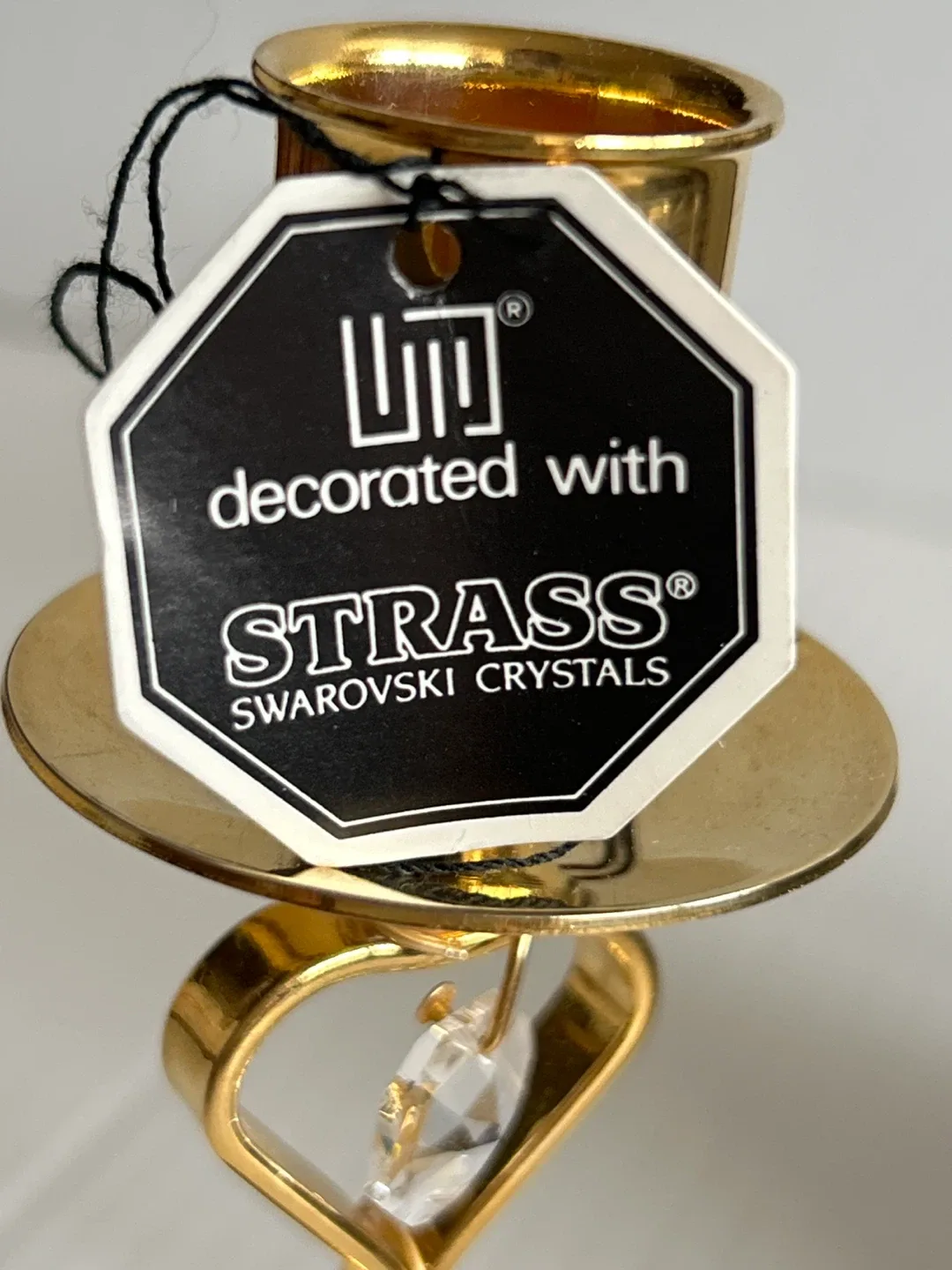 2 - Vintage Crystal Temptations Strass Swarovski Candle Holder image indicator(4)