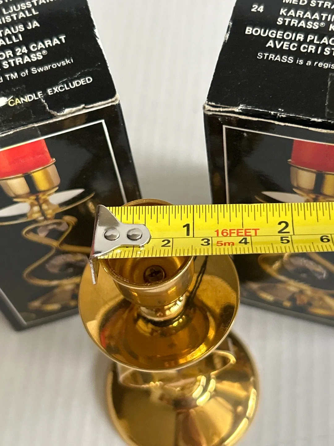 2 - Vintage Crystal Temptations Strass Swarovski Candle Holder image indicator(6)