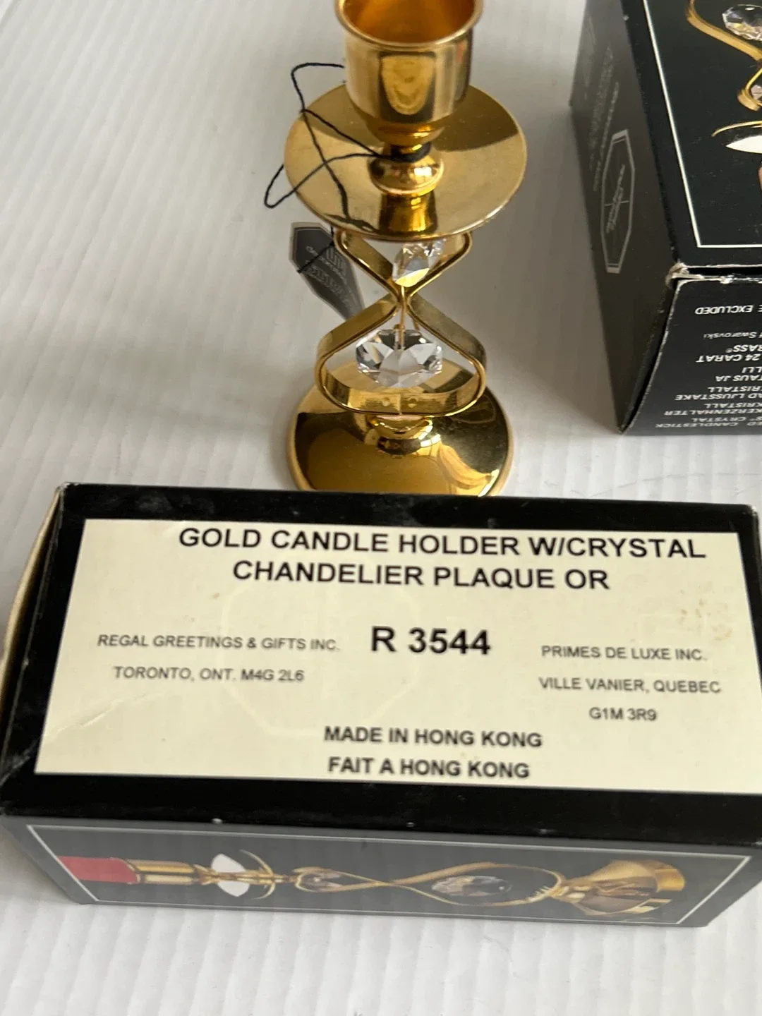 2 - Vintage Crystal Temptations Strass Swarovski Candle Holder image indicator(8)