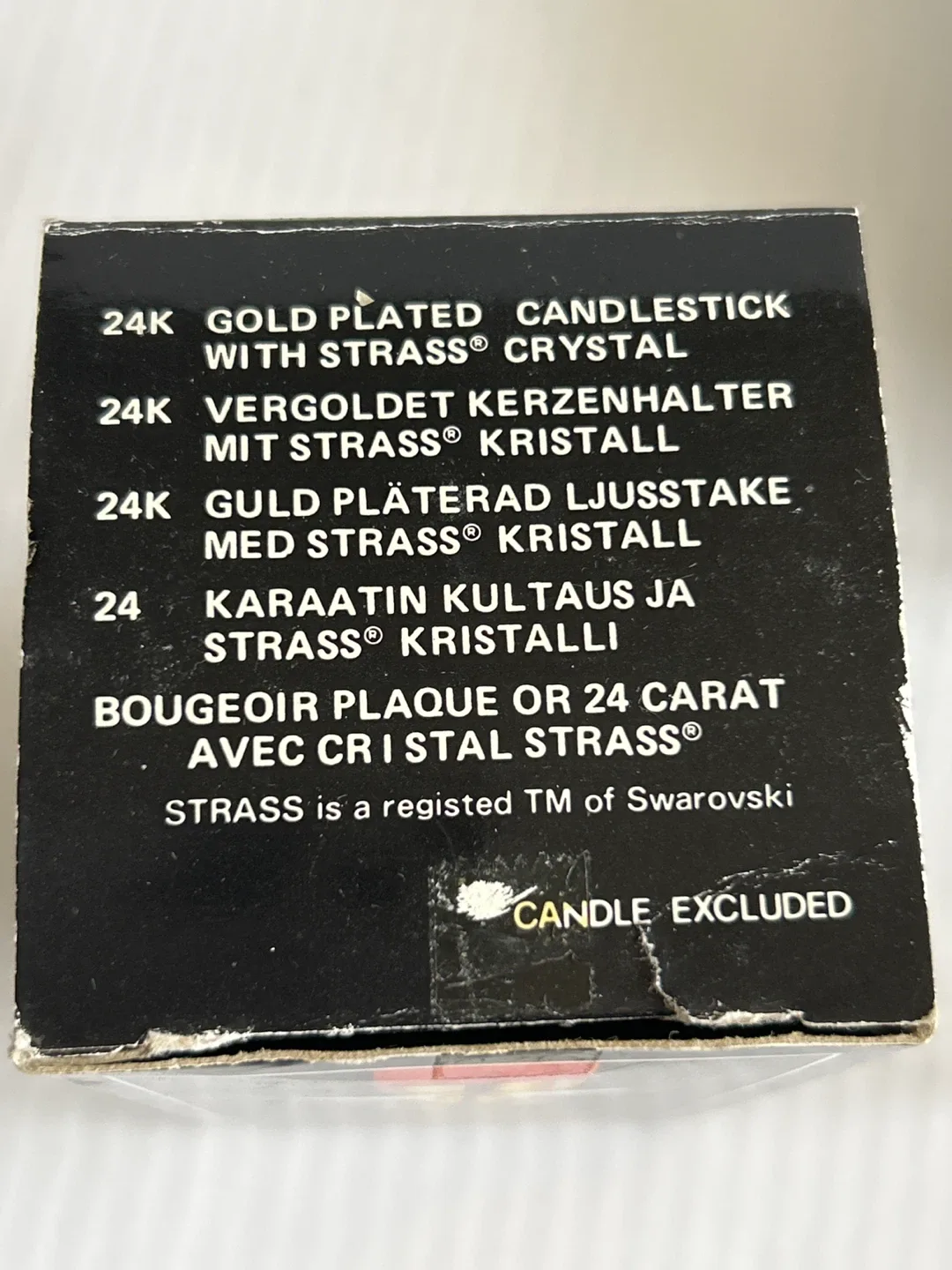 2 - Vintage Crystal Temptations Strass Swarovski Candle Holder image indicator(9)