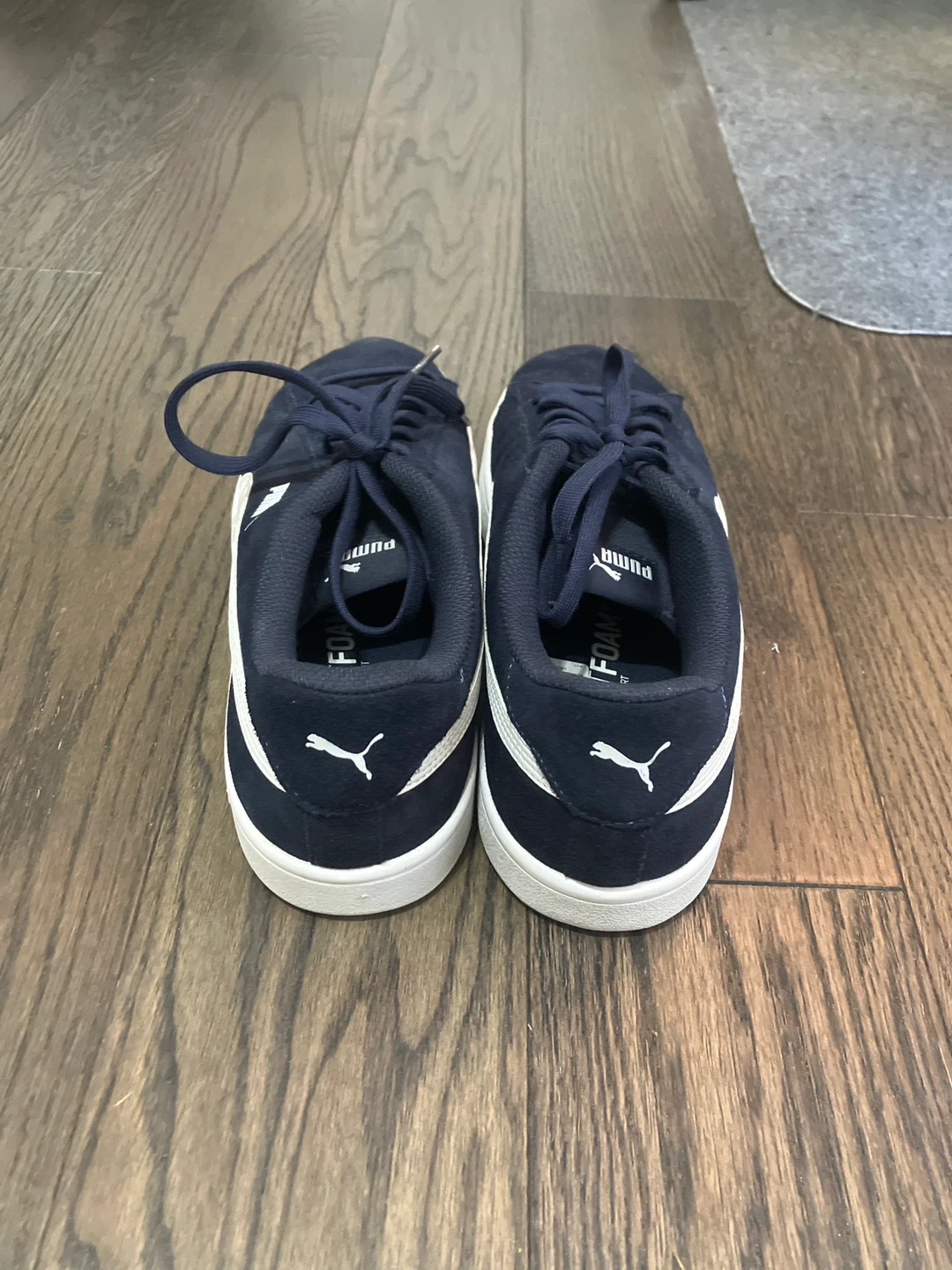 Puma Smash Suede Sneakers, Navy Blue - photo 3