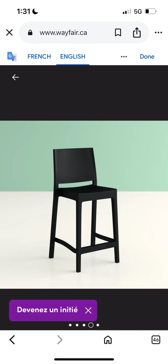 New Adrienne bar stool (Set of 2) $79 Each image indicator(6)