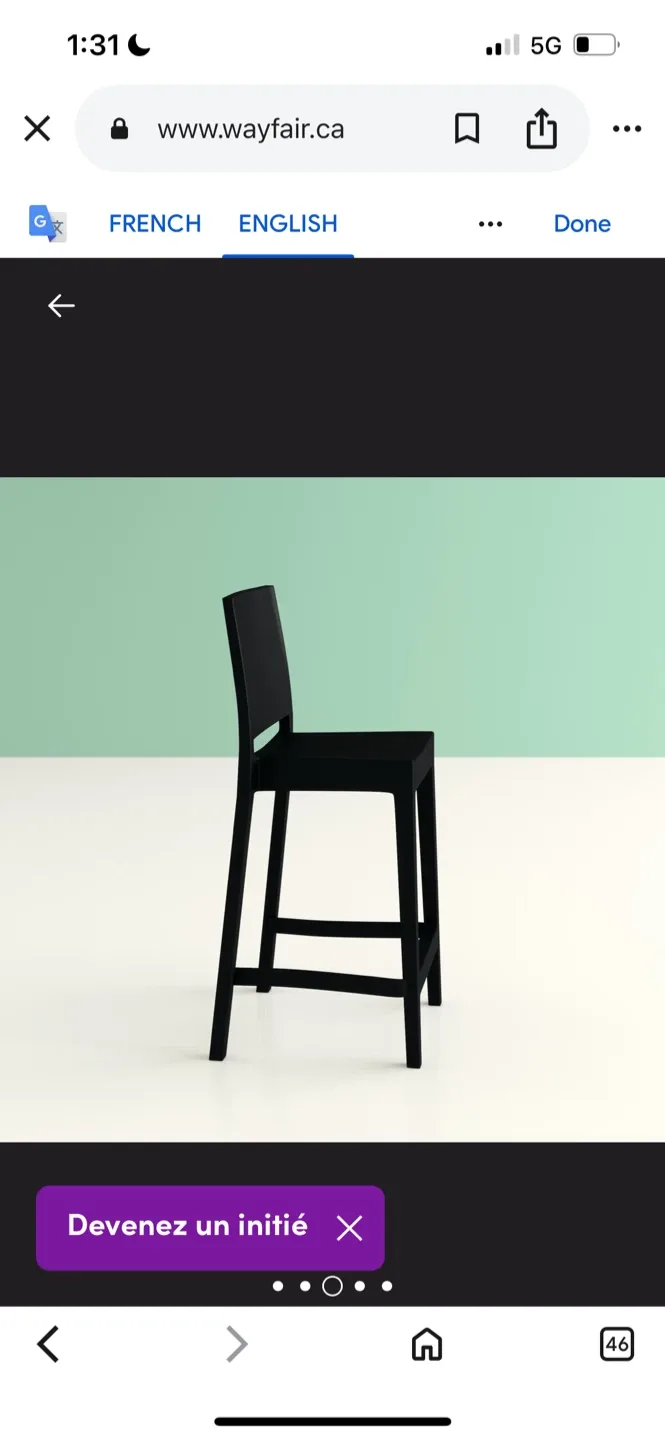 New Adrienne bar stool (Set of 2) $79 Each image indicator(5)