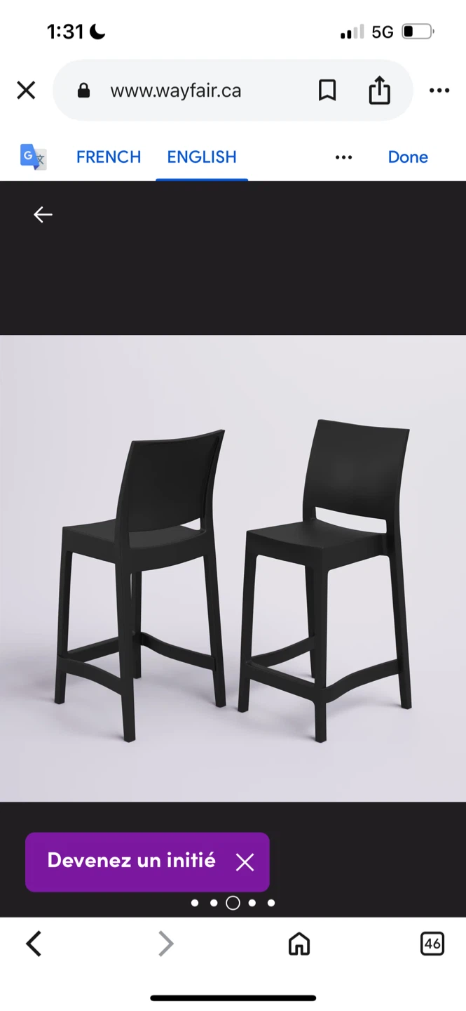 New Adrienne bar stool (Set of 2) $79 Each - photo 4
