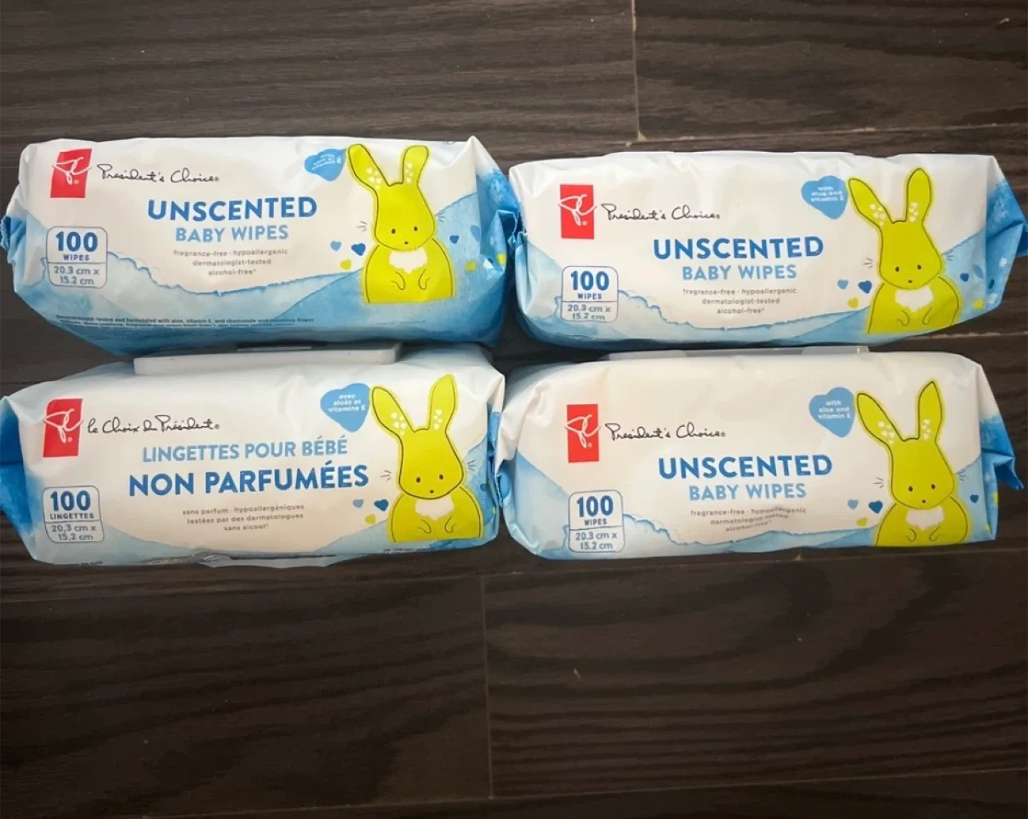 President's Choice Unscented Baby Wipes - 4 Packs thumbnail