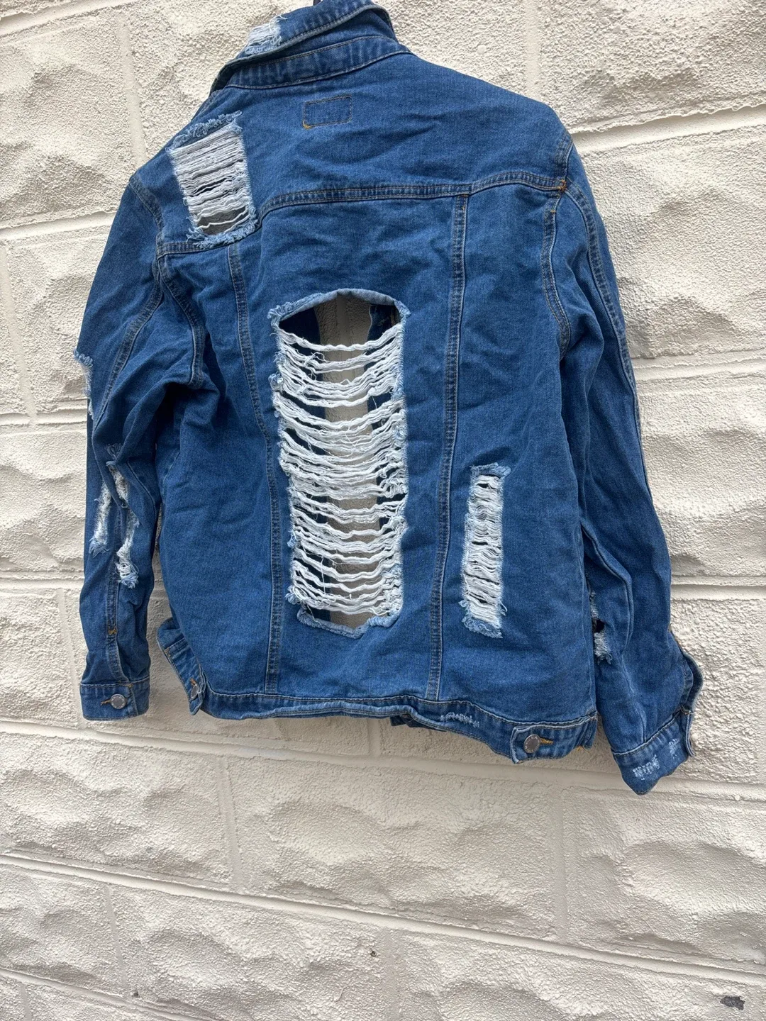 Denimland Distressed Denim Jacket, Size M image indicator(4)