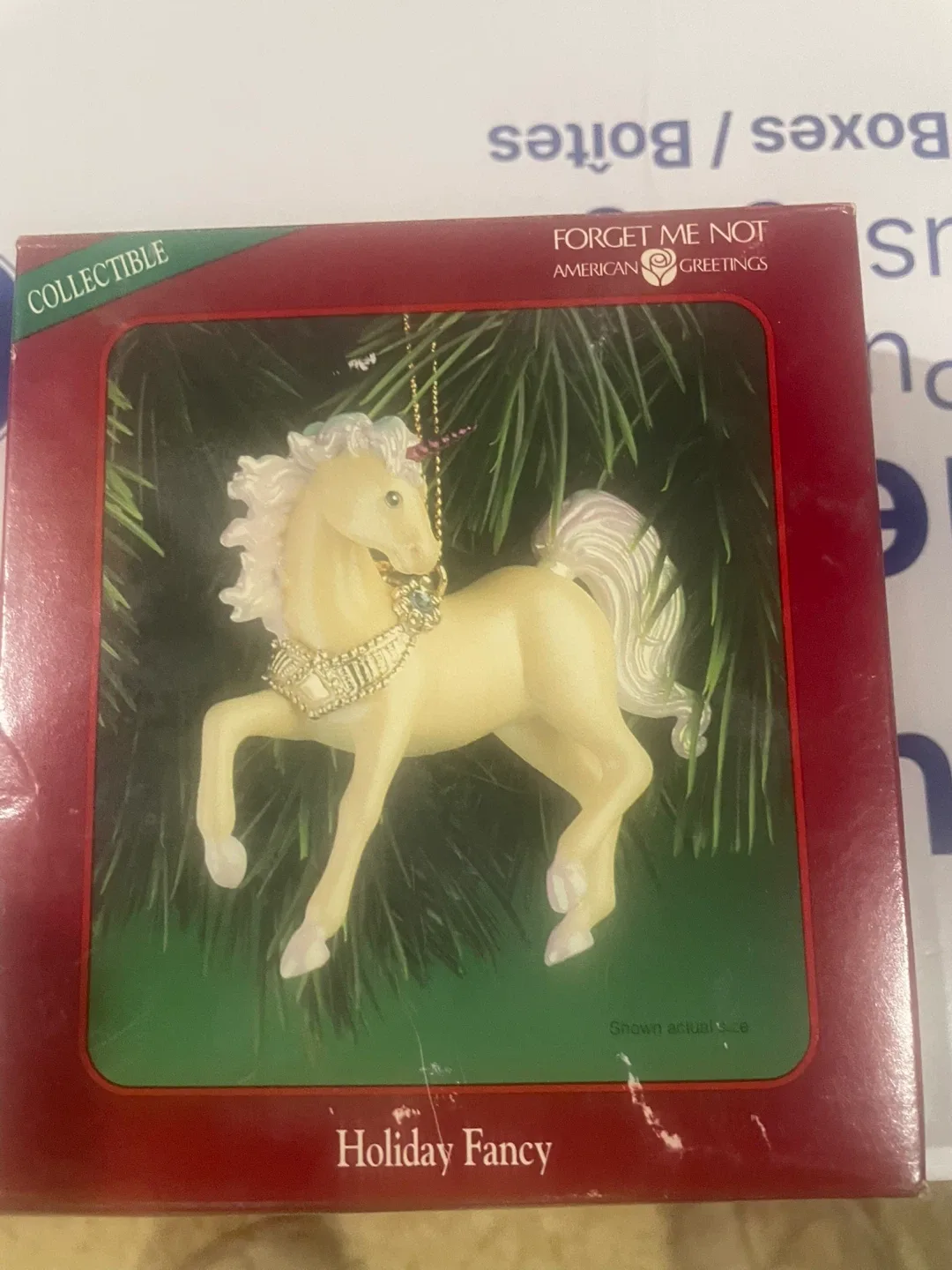 Forget Me Not Unicorn Ornament - Holiday Fancy