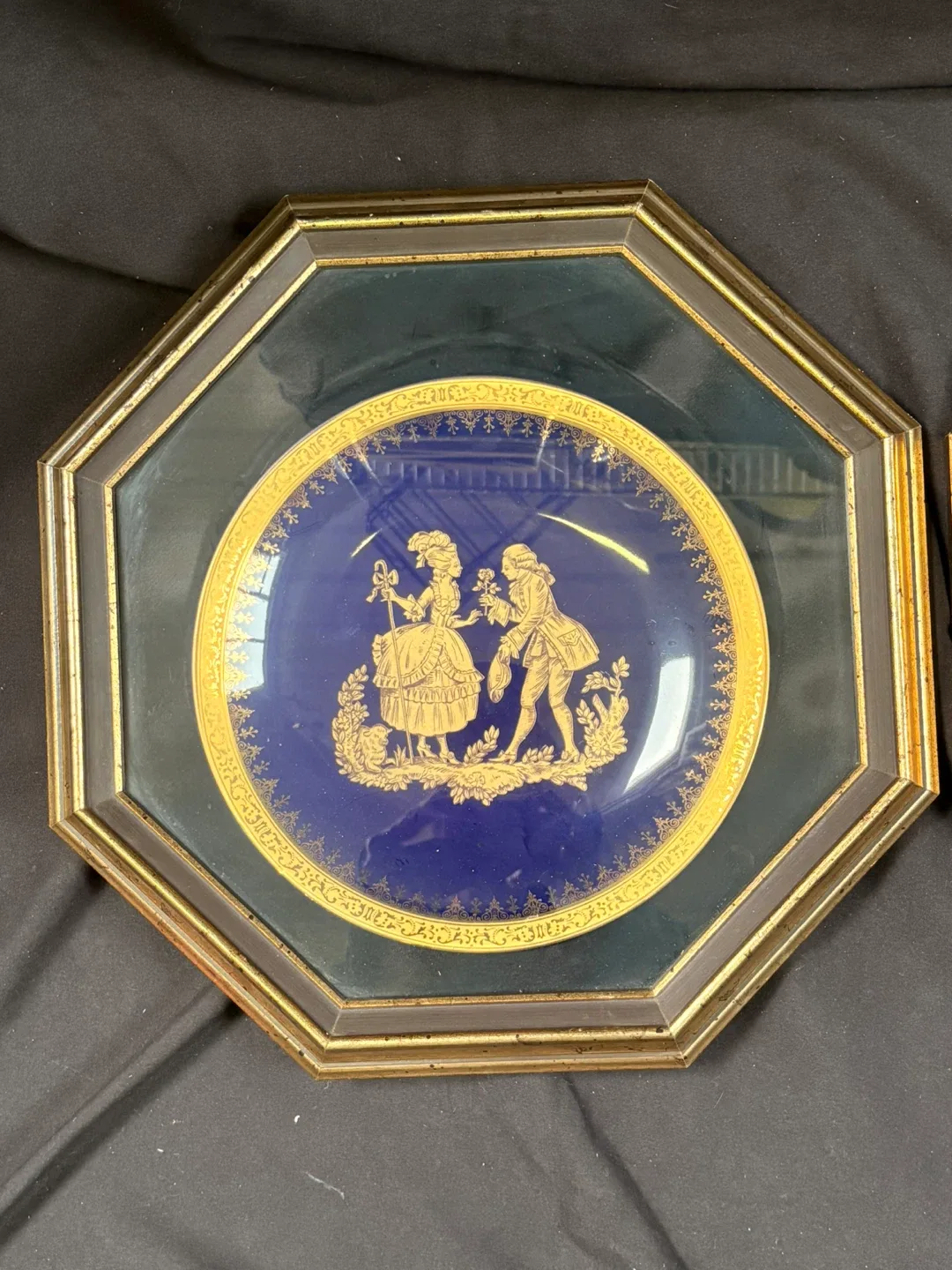 Vintage Framed Decorative Plates - Pair image indicator(2)