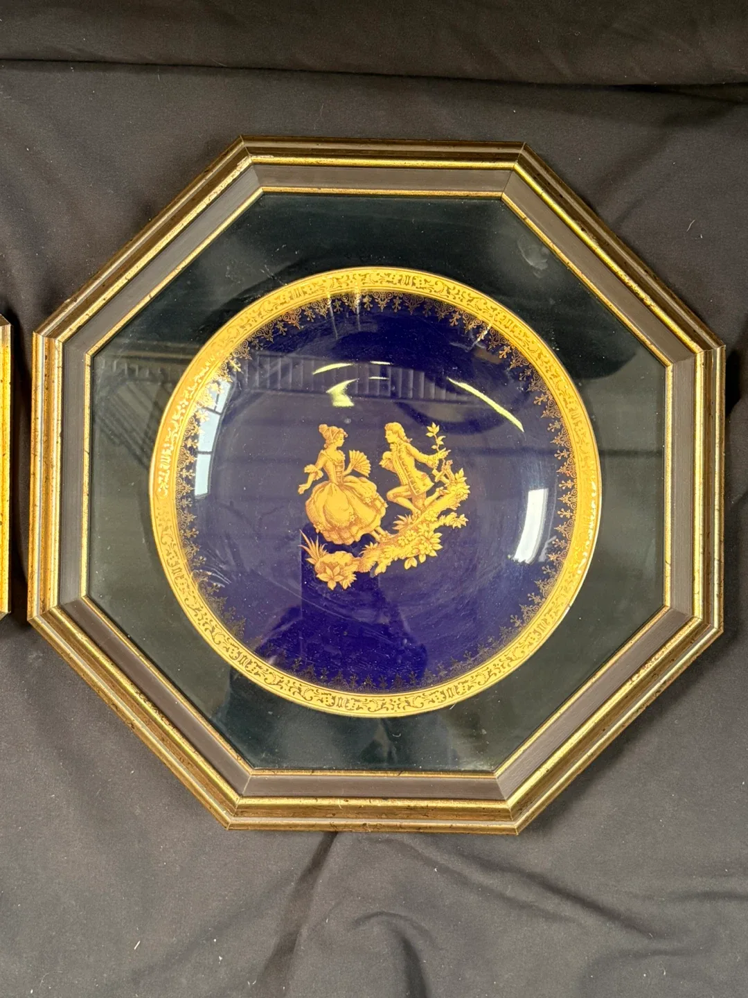 Vintage Framed Decorative Plates - Pair image indicator(3)