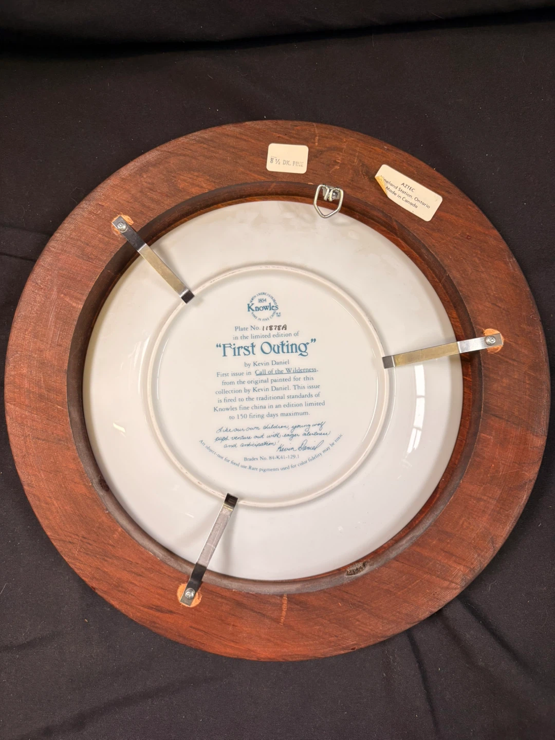 Knowles "First Outing" Collector Plate - photo 2