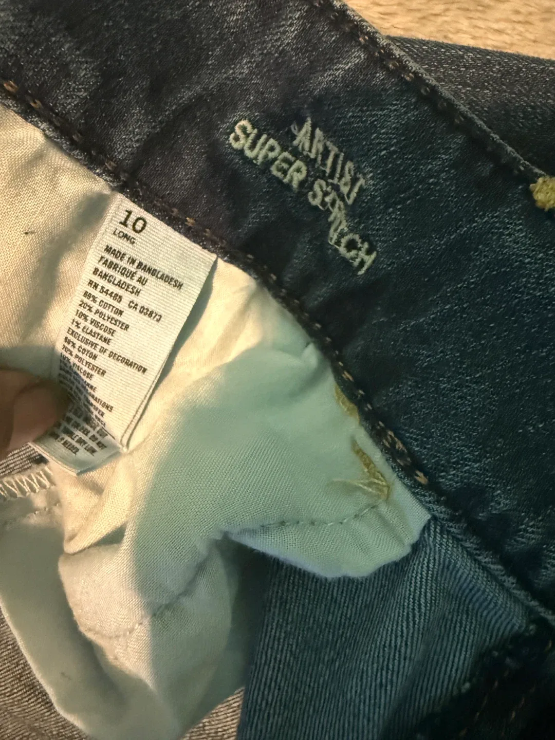American Eagle Artist Super Stretch Jeans - Size 10 image indicator(3)