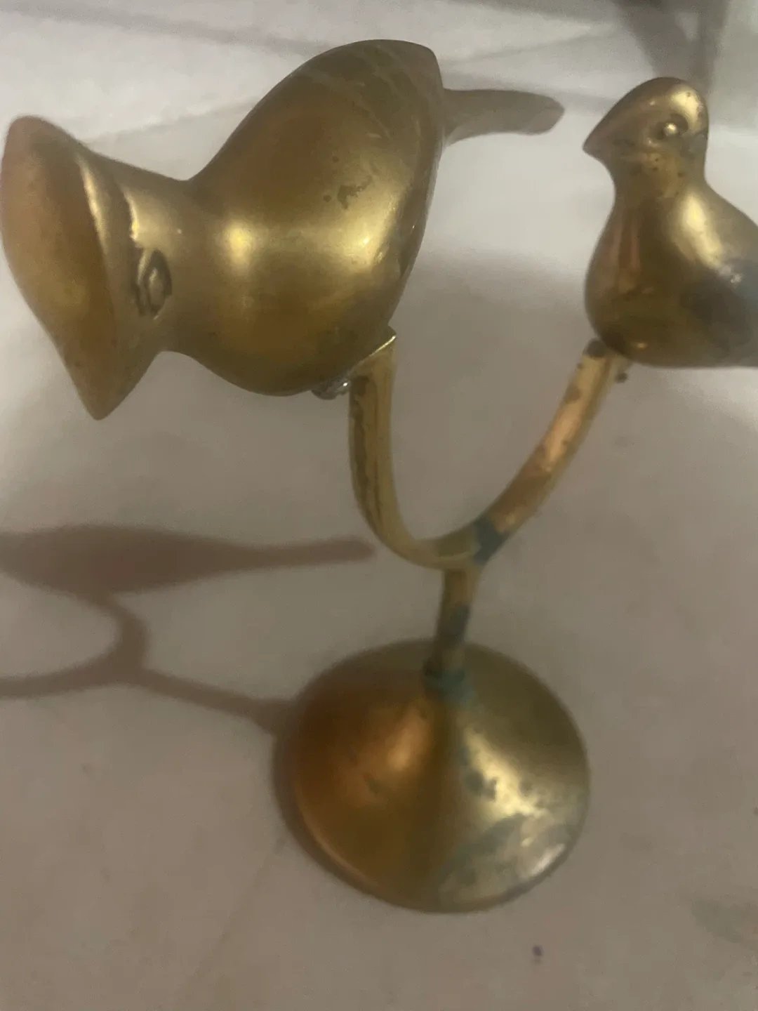 Vintage Brass Bird Figurine image indicator(2)