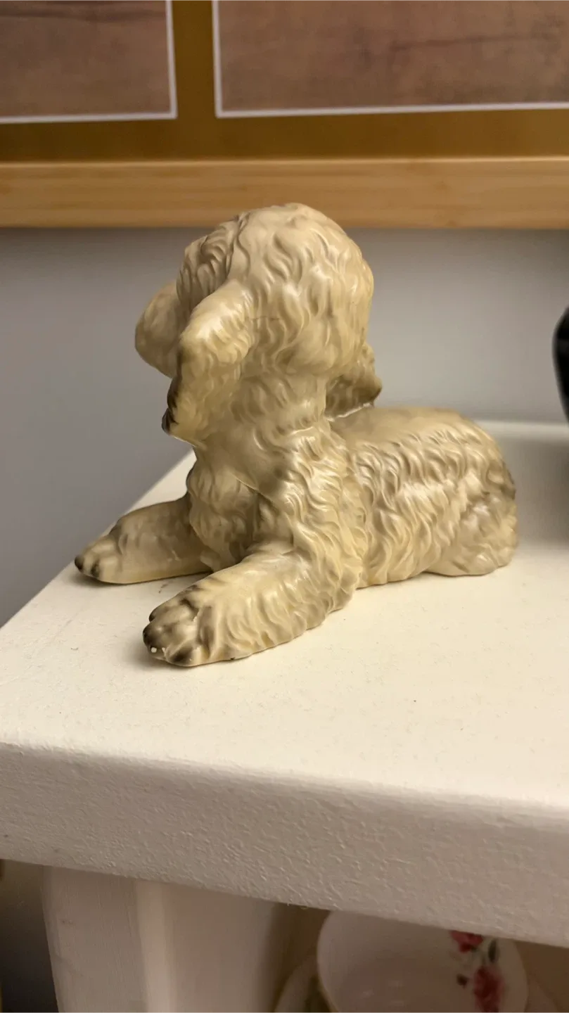 Vintage Ceramic Dog Figurine Made in Japan image indicator(2)