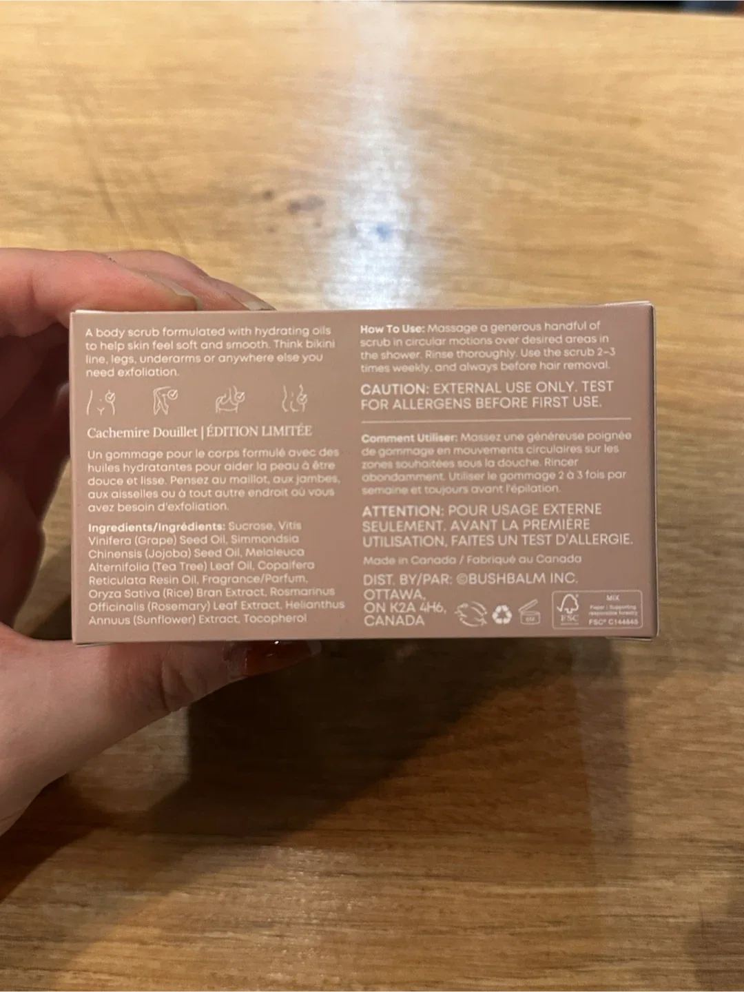 Bushbalm Ingrown Hair Exfoliating Scrub - Cozy Cashmere image indicator(5)