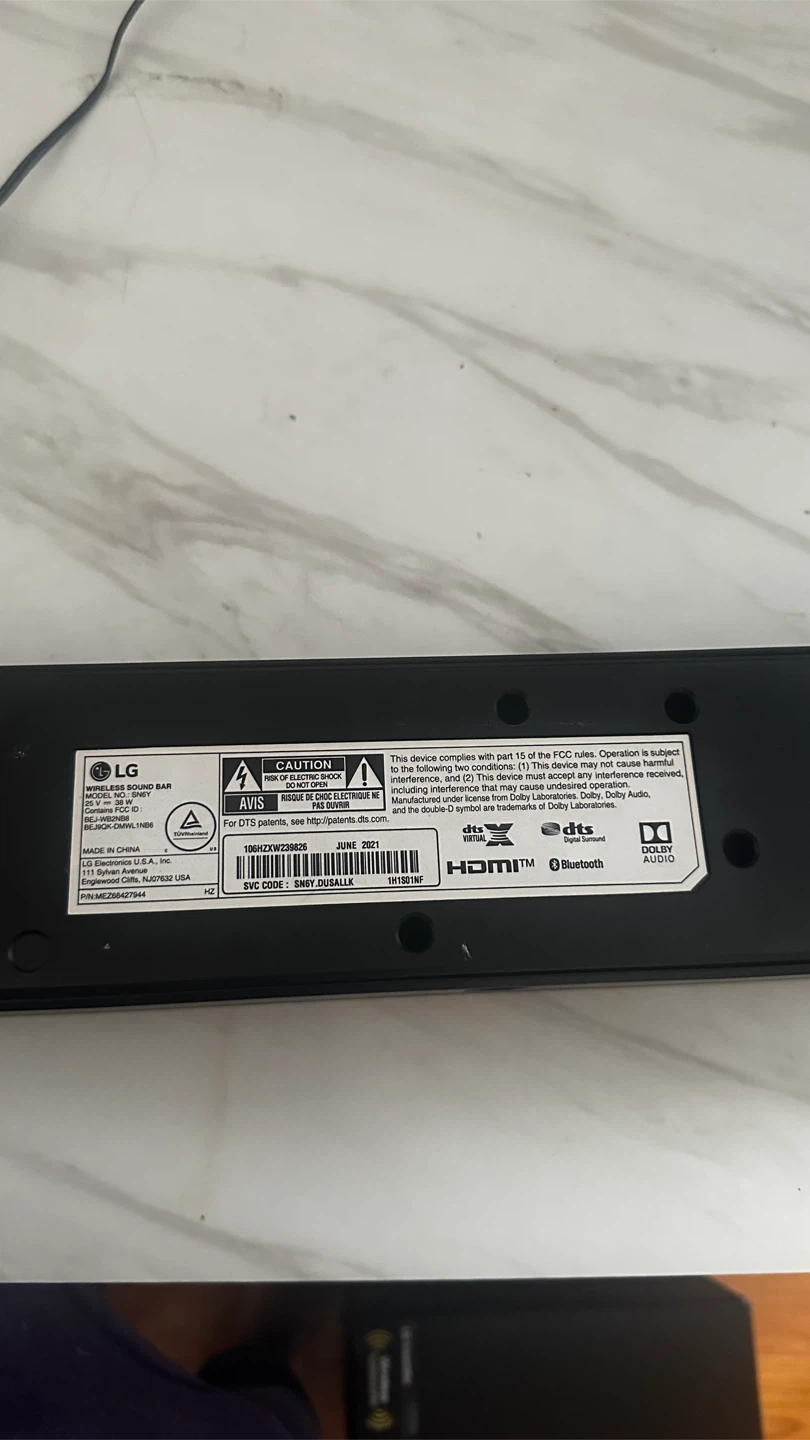 LG Wireless Sound Bar with Subwoofer - photo 4