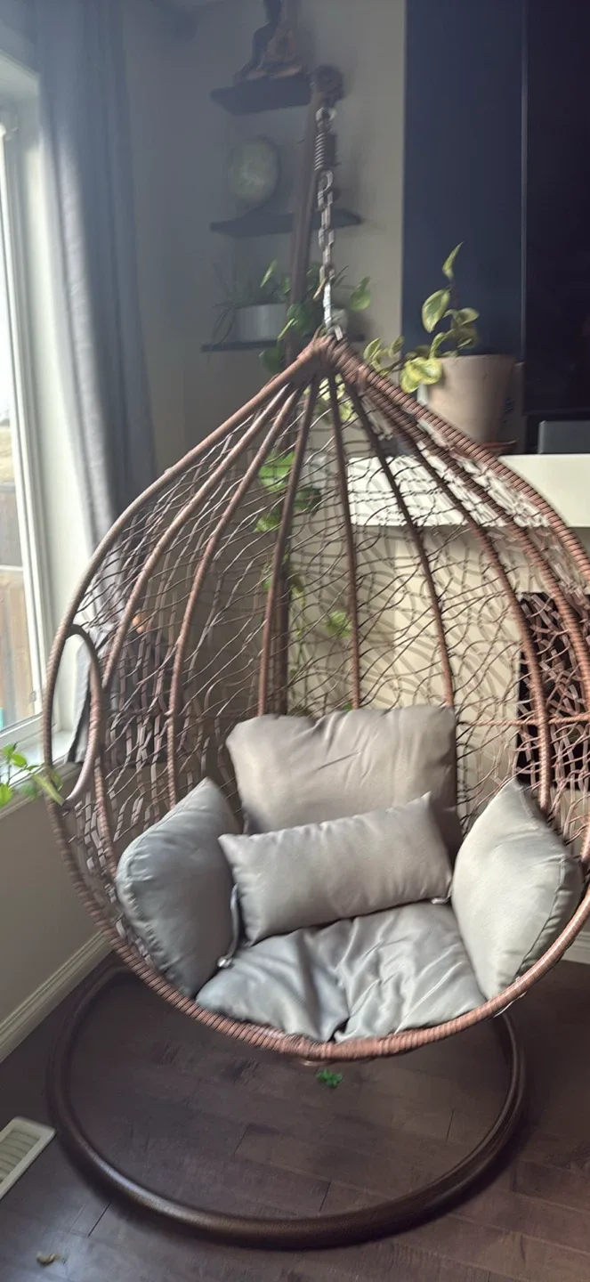 Hanging Egg Chair with Cushions