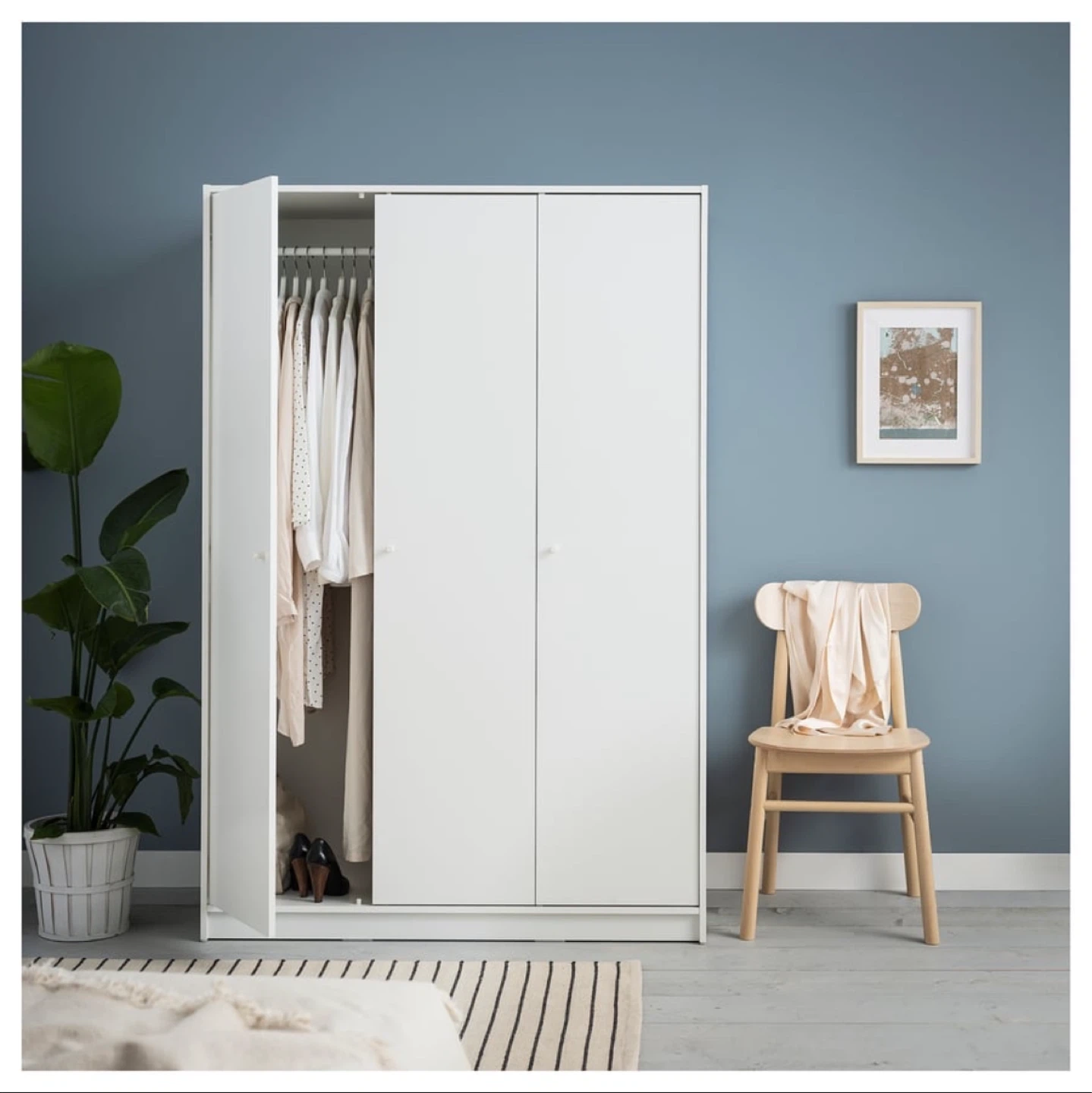 PAX Wardrobe with 3 doors - White - photo 3