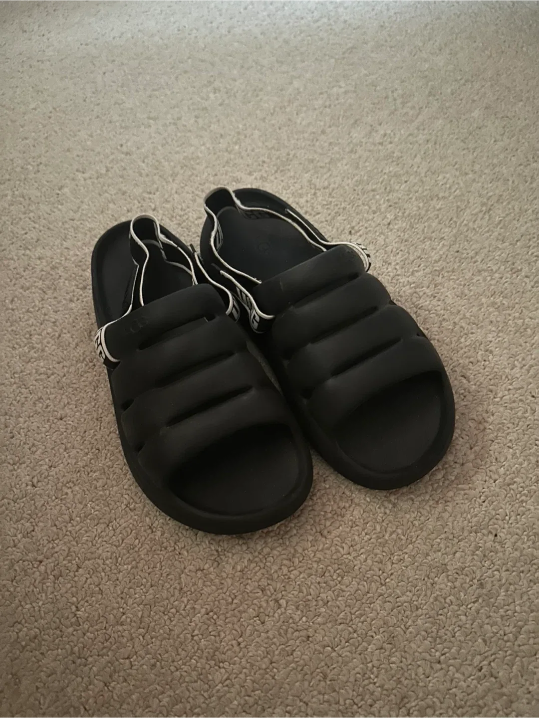 UGG Sport Yeah Black Sandals - Size 8 image indicator(2)