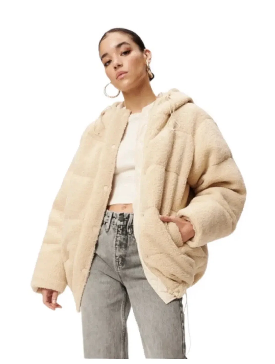 Good American Sherpa Coat image indicator(5)