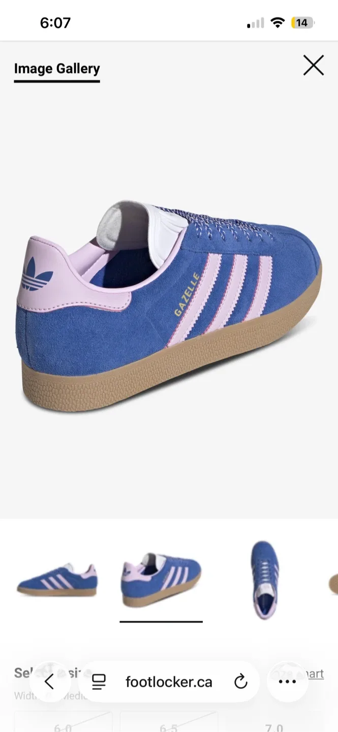 Adidas Women's Gazelle Sneakers - Blue/Pink