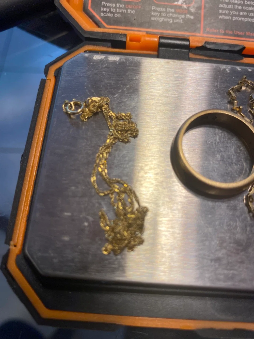 Gold 14k Ring and Chains - 9.72g image indicator(4)