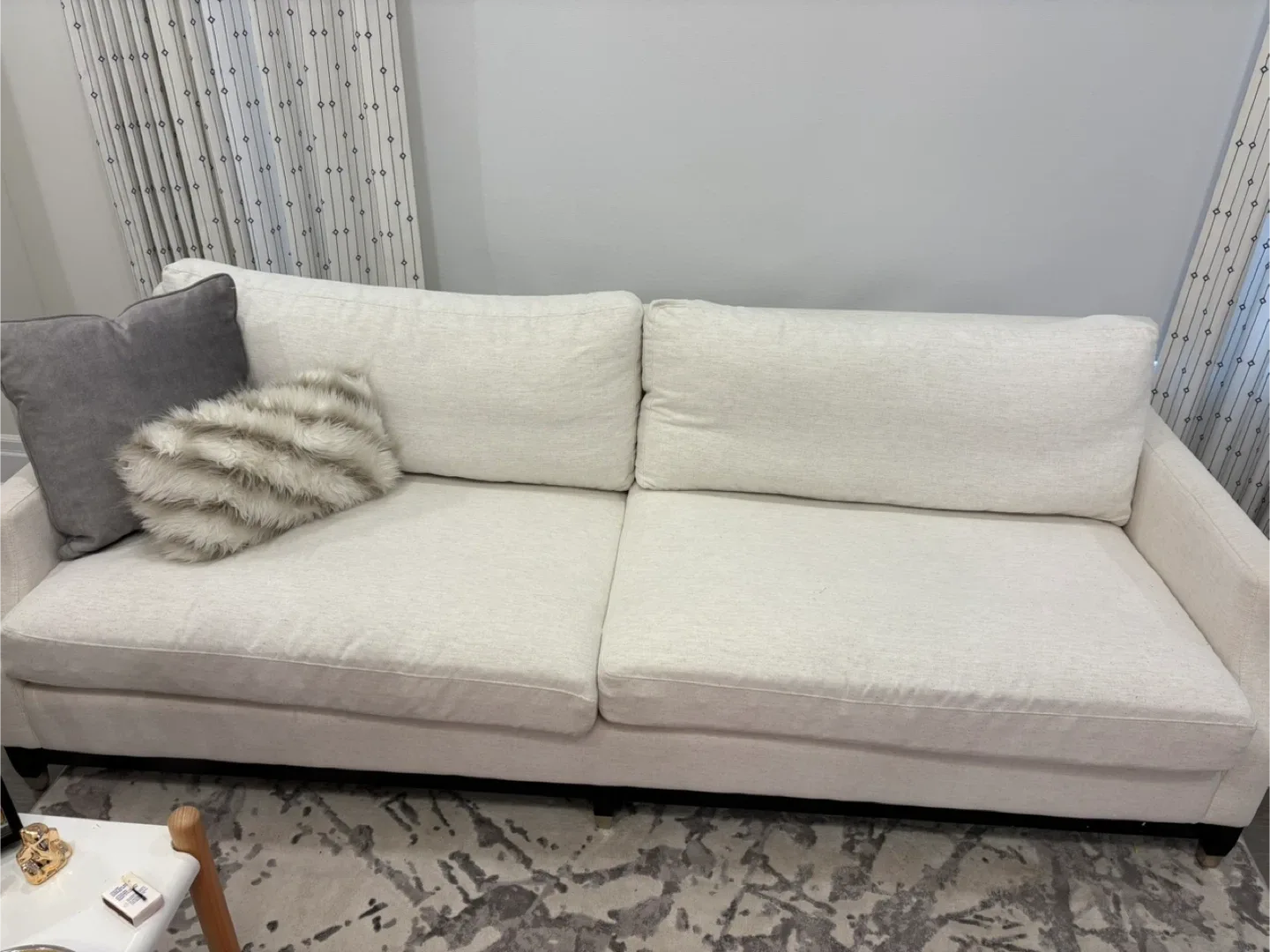 Comfortable Cream Sofa Canadian made image indicator(2)