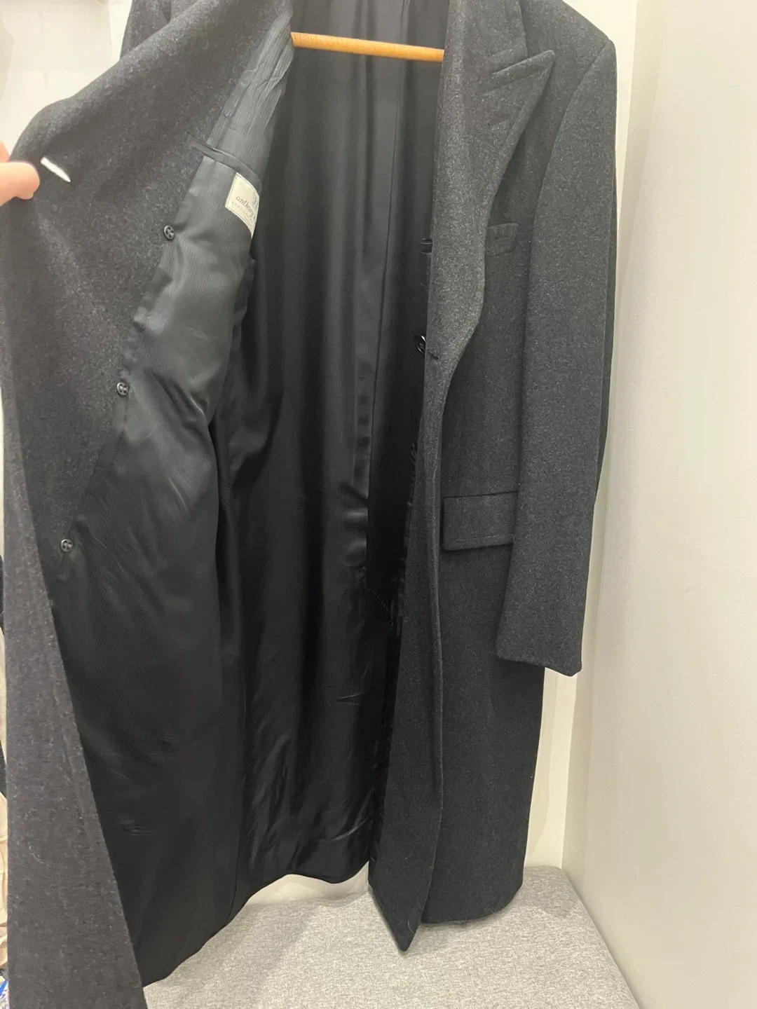 Men’s Black Peacoat image indicator(6)